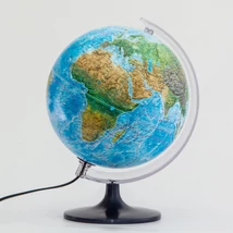 Cartographia Földgömb 25 cm - duó, világító,  növényzet színezett műanyagtalpas 5997846300300