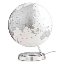 Cartographia Földgömb 30cm LIGHT&amp;amp;COLOUR METAL CHROME, angol nyelvű - 8007239972995