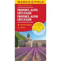 Cartographia Franciaország résztérkép - Provence - Alpok - Cote d'Azur  - Marco Polo - 9783829738897
