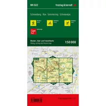 Cartographia WK022 Semmering, Rax, Schneeberg, Schneealpe turistatérkép (Freytag) 9783707920659