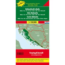 Cartographia Dalmát-tengerpart Rijeka/Cres/Krk/Zadar/Split/Dubrovnik térkép (Freytag) 9783707904611