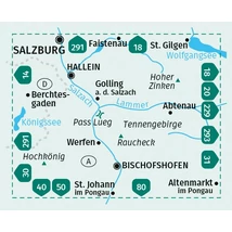 Cartographia K 15Tennengebirge Hochkönig turistatérkép - Kompass 9783991540649