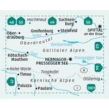 Cartographia K 60 Gailtaler Alpen, Karnische Alpen, Oberdrautal turistatérkép-9783991217862