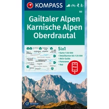 Cartographia K 60 Gailtaler Alpen, Karnische Alpen, Oberdrautal turistatérkép-9783991217862
