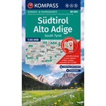 Cartographia K 699 Dél-Tirol turistatérkép - 4 részes szett - 9783991543008