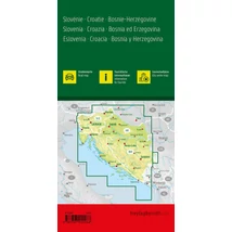 Cartographia Horvátország/Szlovénia/Bosznia kemény borítós térkép  (Freytag) 9783707922066