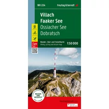 Cartographia WK224 Faaker See-Ossiacher See-Villach-Dreilandereck-Unteres Gailtal turistatérkép (Freytag) 9783707922103l