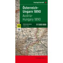 Cartographia Magyarország-Ausztria 1890 történelmi térkép  - Freytag 9783707912722