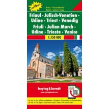 Cartographia Friuli-Venezia Giulia, Udine-Trieszt-Velence 1:150 000 (Freytag) 9783707915167