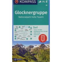 Cartographia K 39 Glocknergruppe turistatérkép - Kompass - 9783991212621