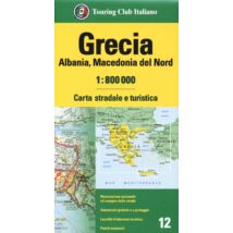 Cartographia Görögország, Albánia, Észak-Macedonia térkép - TCI - 9788836576340