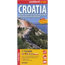 Cartographia Horvátország Comfort térkép 9788380467576