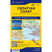 Cartographia Horvát tengerpart (Adria) térkép 9789636800123
