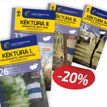 Cartographia KÉKTÚRA I + II + III + IV térképszett + 3db igazolófüzet