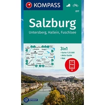 Cartographia K 017 Salzburg és környéke turistatérkép-Kompass-9783990448878