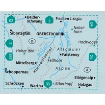 Cartographia K 03 Oberstdorf - Kleinwalsertal turistatérkép 9783991210320