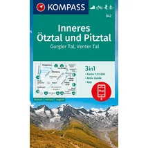 Cartographia K 042 Inneres Ötztal, Pitztal, Gurgler Tal, Venter Tal turistatérkép 9783991212546