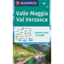 Cartographia K 110 Valle Maggia-Val Verzasca turistatérkép 9783991215554