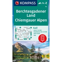 Cartographia K 14 Berchtesgadener Land, Chiemgauer Alpen turistatérkép - 9783991218272