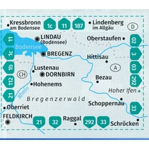Cartographia K 2 Bregenzerwald, Westallgäu turistatérkép 9783991212492