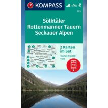 Cartographia-K 223 Sölktaler-Rottenmanner Tauern-Seckauer Alpen turistatérkép-9783991214397