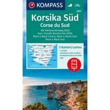 Cartographia K 2251 Korzika déli rész turistatérkép - 3 részes szett- 9783991218067