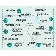 Cartographia K 2458 Firenze, Siena, Chianti turistatérkép 9783990448861