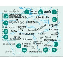 Cartographia K 290 Innsbruck és környéke turistatérkép 9783990448649