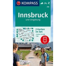Cartographia K 290 Innsbruck és környéke turistatérkép 9783990448649