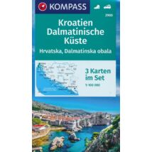 Cartographia K 2900 Horvátország - Dalmát-tengerpart turistatérkép 9783990446393