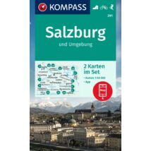 Cartographia K 291 Salzburg és környéke turistatérkép 9783991214496