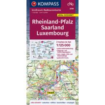 Cartographia K 3709 Rajna-vidék, Pfalz, Saar-vidék, Luxembourg kerékpáros térkép - 9783991210184