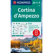 Cartographia-K 55 Cortina d'Ampezzo turistatérkép-9783991215929