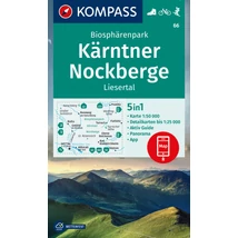 Cartographia K 66 Nockberge Nemzeti Park, Liesertal turistatérkép 9783991218845