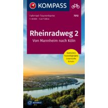 Cartographia K 7012 Rajna menti kerékpáros útvonal 2. térkép (Mannheim-Köln) 9783991216193