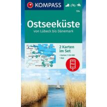CartographiaK 724 Balti-tengerpart Lübecktől Dániáig turistatérkép - Kompass - 9783991213000