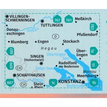 Cartographia K 783 Hegau, Boden-tó nyugati rész, Schaffhausen, Konstanz, Insel Mainau turistatérkép- Kompass-9783991210306