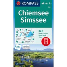 Cartographia-K 792 Chiemsee, Simssee turistatérkép - Kompass - 9783991212218