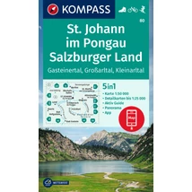 Cartographia-K 80 St. Johann im Pongau, Salzburger Land turistatérkép-9783991214663