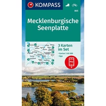 Cartographia-K 865 Mecklenburgi-tóvidék turistatérkép-Kompass-9783991212959