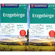 Cartographia-K 866 Érchegység (Erzgebirge) turistatérkép- Kompass - 9783991215479