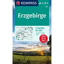 Cartographia-K 866 Érchegység (Erzgebirge) turistatérkép- Kompass - 9783991215479