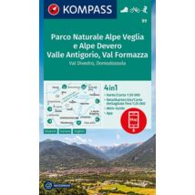 Cartographia K 89 Parco Naturale Alpe Veglia, Domodossola turistatérkép 9783991211150
