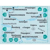 Cartographia K 895 Donaueschingen, Baar, Hegau turistatérkép-Kompass-9783991212768