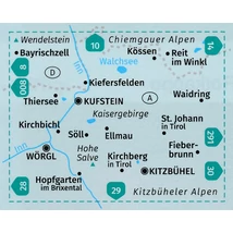Cartographia K 9 Kaisergebirge turistatérkép - 9783991212560