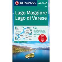 Cartographia K 90 Maggiore-tó / Varese-tó turistatérkép 9783991217572