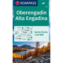 Cartographia K 99 Oberengadin - Alta Engadina turistatérkép 9783990449615
