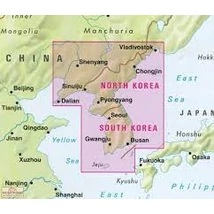 Cartographia Korea észak és dél térkép 9783865742902