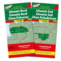 Cartographia Litvánia észak és dél térképszett - Freytag - 9783707917741