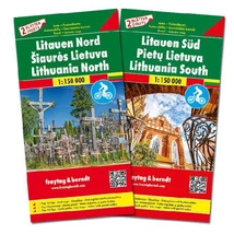 Cartographia Litvánia észak és dél térképszett - Freytag - 9783707917741
